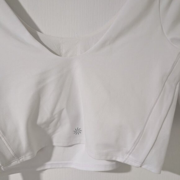 Athleta | Exhilarate Crop Tee In White (A-C cup) - Picture 12 of 12